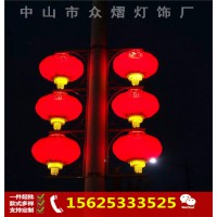 LED中国结路灯装饰美丽乡村亮化LED冬瓜灯笼